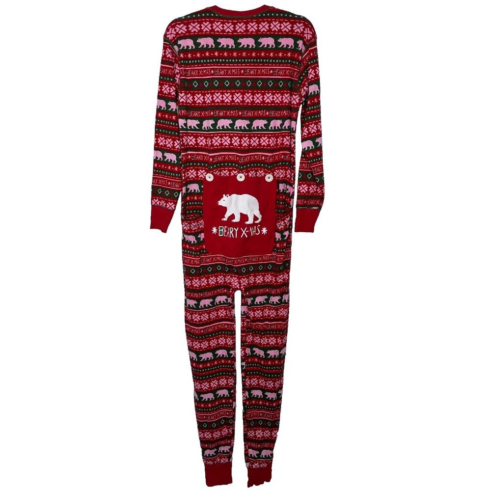 Hatley Little Blue House Pajama Size M Beary Christmas